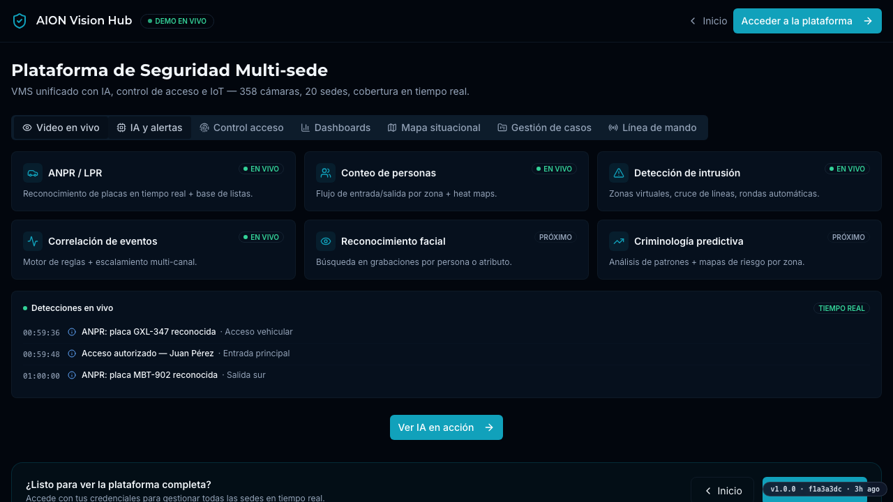 AI & ALERTS · AION demo